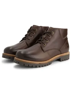 Leder-Schnürschuhe in Braun>TRAVELIN' Online