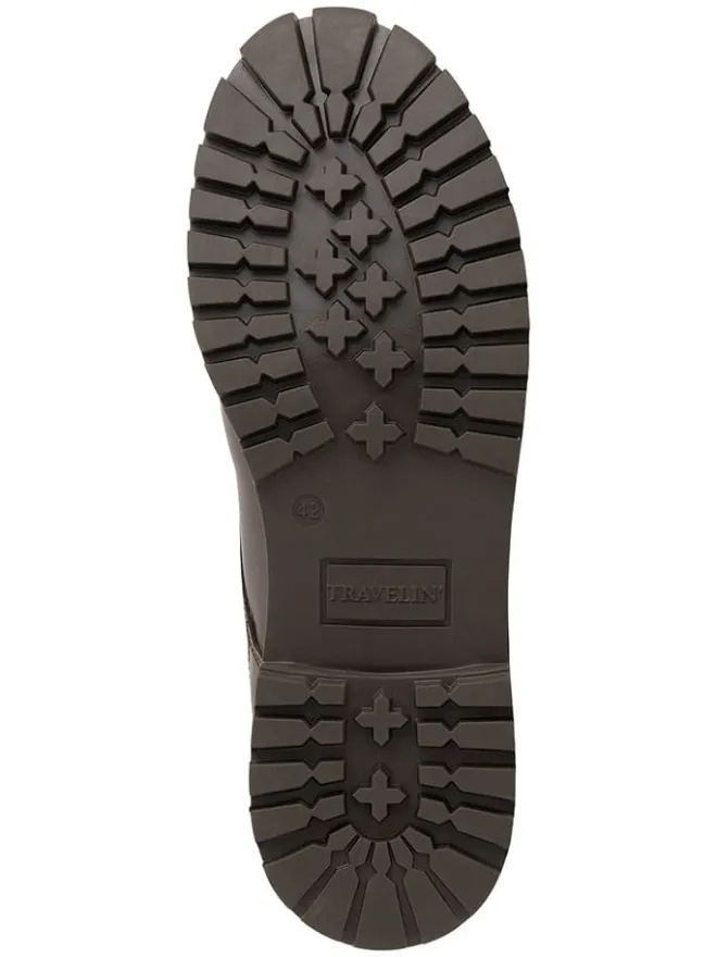 Leder-Schnürschuhe in Braun>TRAVELIN' Online