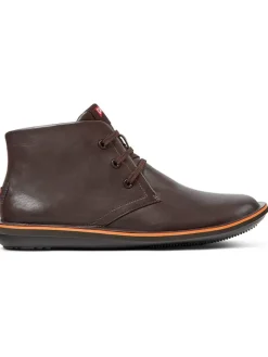 Camper Schnürschuhe^Leder-Schnürschuhe in Braun