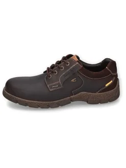 Leder-Schnürschuhe in Braun><noscript><img width=