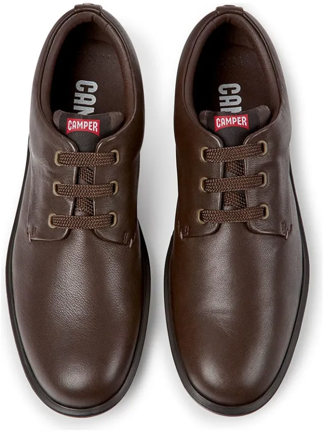 Camper Schnürschuhe^Leder-Schnürschuhe in Braun