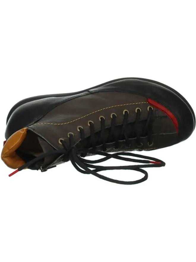 Think! Schnürschuhe^Leder-Schnürschuhe in Braun