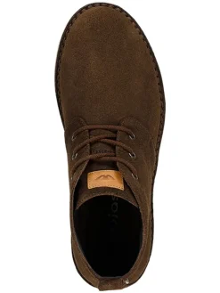 Leder-Schnürschuhe in Braun><noscript><img width=