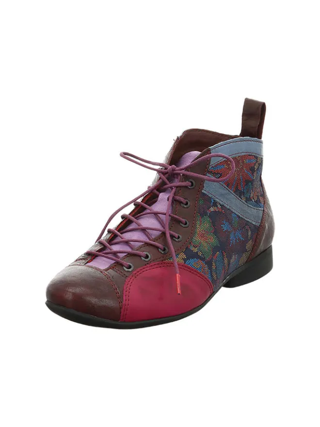 Leder-Schnürschuhe in Bunt>Think! Outlet
