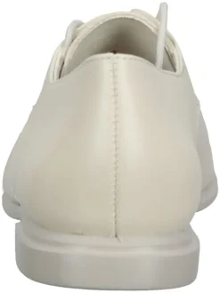 Leder-Schnürschuhe in Creme><noscript><img width=