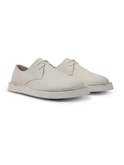 Camper Schnürschuhe^Leder-Schnürschuhe in Creme