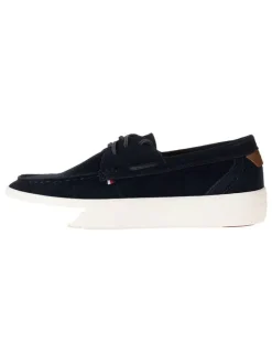 Tommy Hilfiger Schnürschuhe^Leder-Schnürschuhe in Dunkelblau