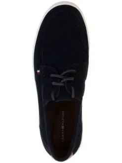 Tommy Hilfiger Schnürschuhe^Leder-Schnürschuhe in Dunkelblau