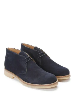 Leder-Schnürschuhe in Dunkelblau><noscript><img width=