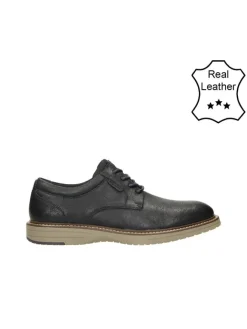 Leder-Schnürschuhe in Dunkelblau>Bullboxer Clearance