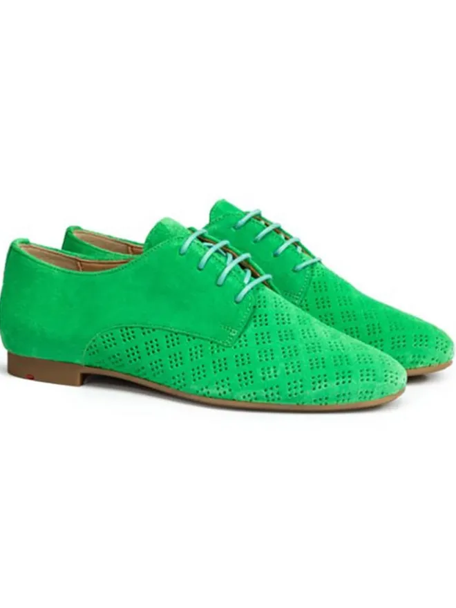 LLOYD Schnürschuhe^Leder-Schnürschuhe in Grün