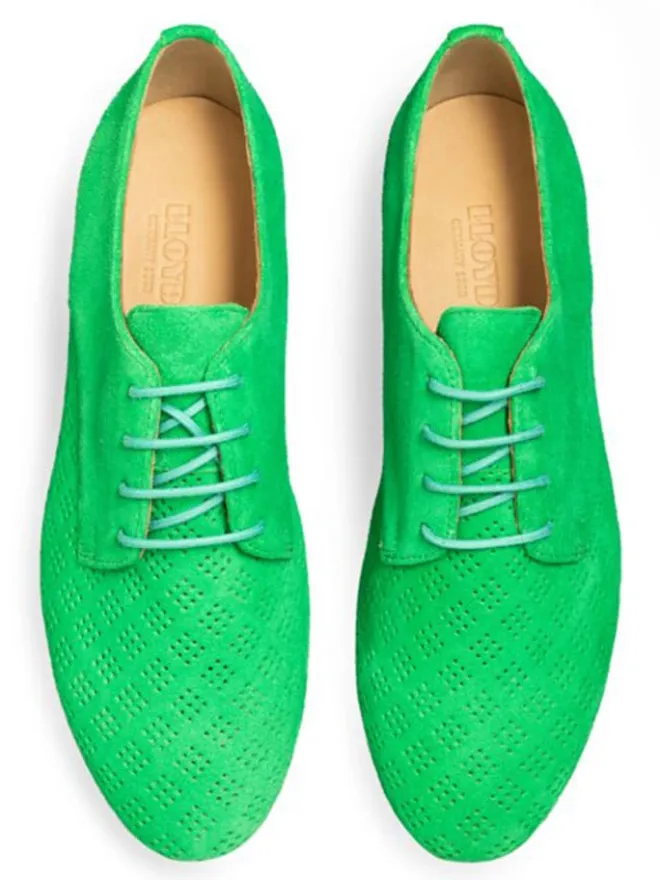 LLOYD Schnürschuhe^Leder-Schnürschuhe in Grün