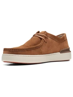 Leder-Schnürschuhe in Hellbraun><noscript><img width=