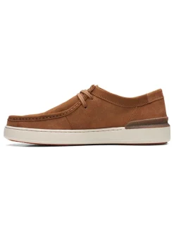 Leder-Schnürschuhe in Hellbraun><noscript><img width=
