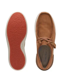Leder-Schnürschuhe in Hellbraun><noscript><img width=