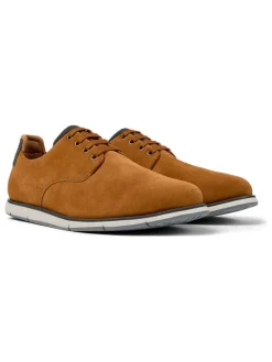 Leder-Schnürschuhe in Hellbraun>Camper Hot