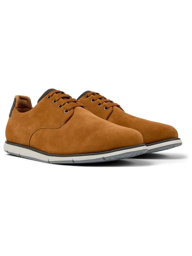 Leder-Schnürschuhe in Hellbraun>Camper Hot