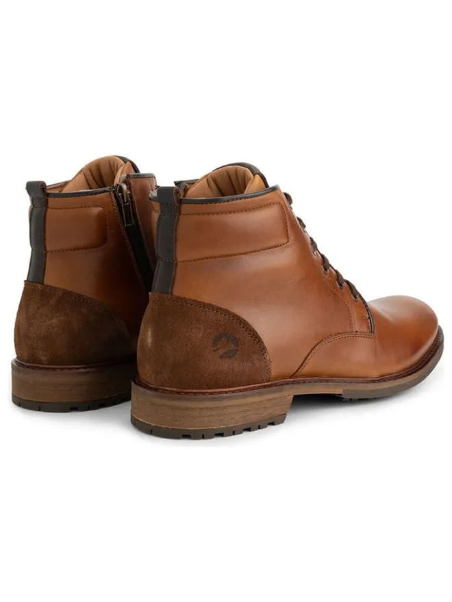 TRAVELIN' Schnürschuhe|Schnürschuhe^Leder-Schnürschuhe in Hellbraun