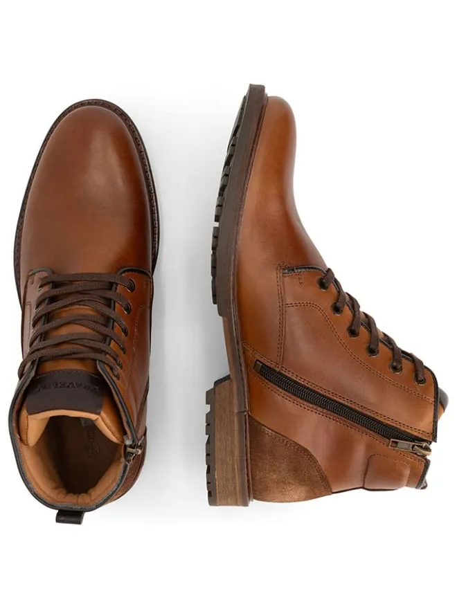 TRAVELIN' Schnürschuhe|Schnürschuhe^Leder-Schnürschuhe in Hellbraun