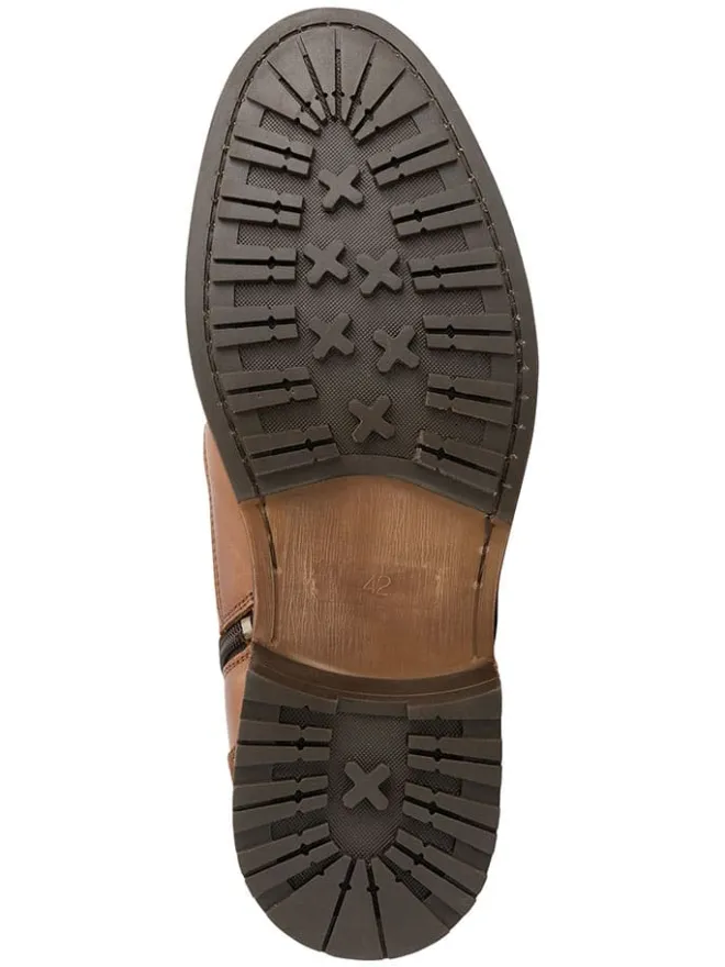 TRAVELIN' Schnürschuhe|Schnürschuhe^Leder-Schnürschuhe in Hellbraun