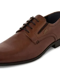 s.Oliver Schnürschuhe^Leder-Schnürschuhe in Hellbraun