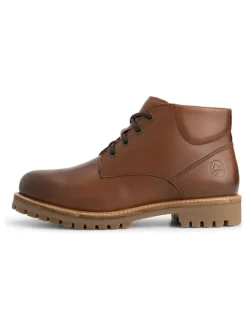 Leder-Schnürschuhe in Hellbraun>TRAVELIN'
