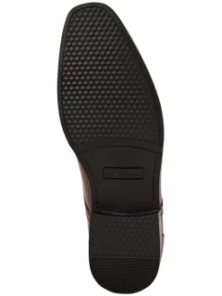 s.Oliver Schnürschuhe^Leder-Schnürschuhe in Hellbraun