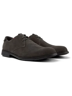 Camper Schnürschuhe^Leder-Schnürschuhe in Khaki