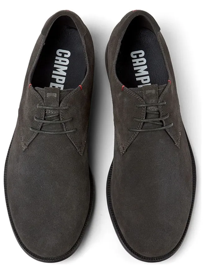 Camper Schnürschuhe^Leder-Schnürschuhe in Khaki
