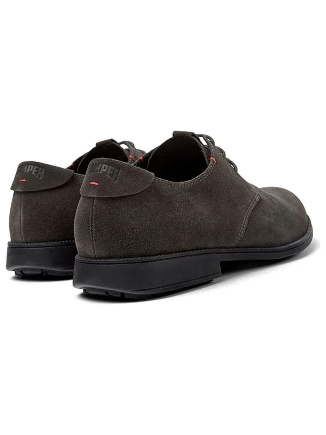 Camper Schnürschuhe^Leder-Schnürschuhe in Khaki