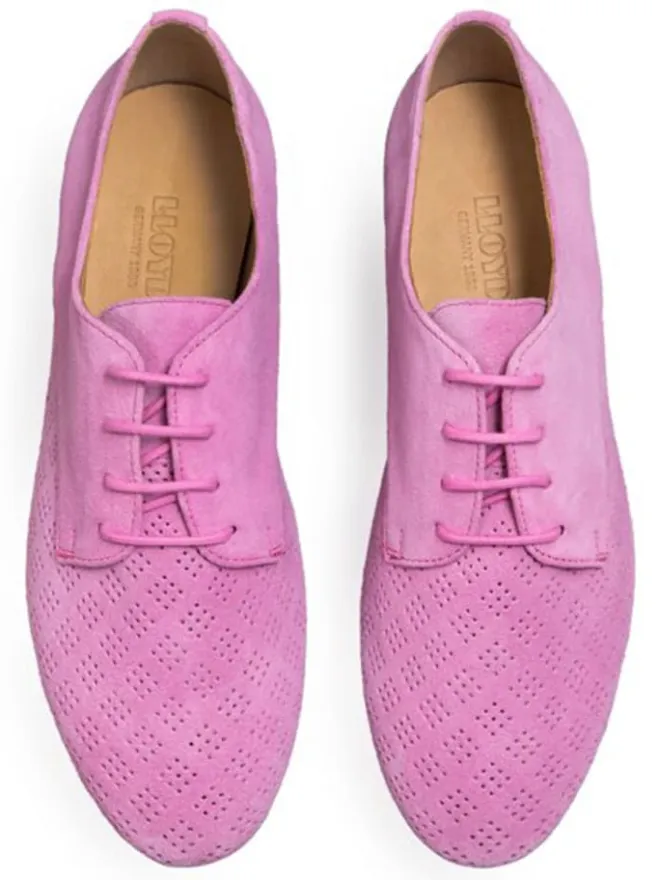 Leder-Schnürschuhe in Rosa>LLOYD Best