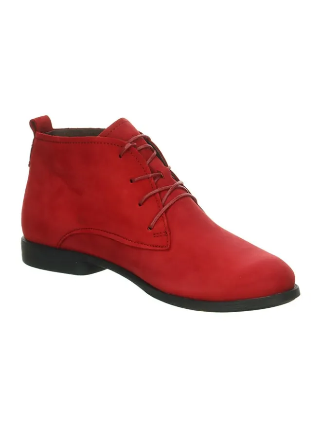 Leder-Schnürschuhe in Rot>Think!