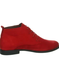 Leder-Schnürschuhe in Rot><noscript><img width=