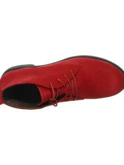 Leder-Schnürschuhe in Rot><noscript><img width=
