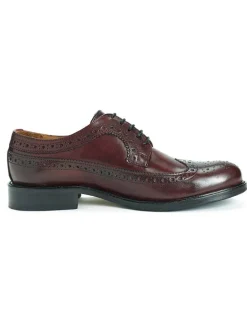 Leder-Schnürschuhe in Rot>British Passport