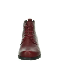 Leder-Schnürschuhe in Rot><noscript><img width=
