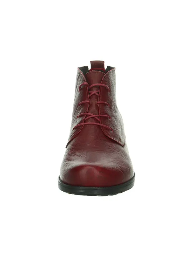 Leder-Schnürschuhe in Rot>Think! Discount