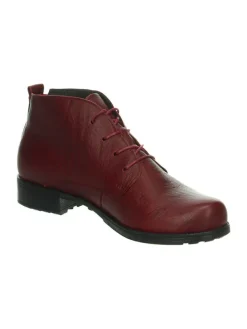 Leder-Schnürschuhe in Rot><noscript><img width=