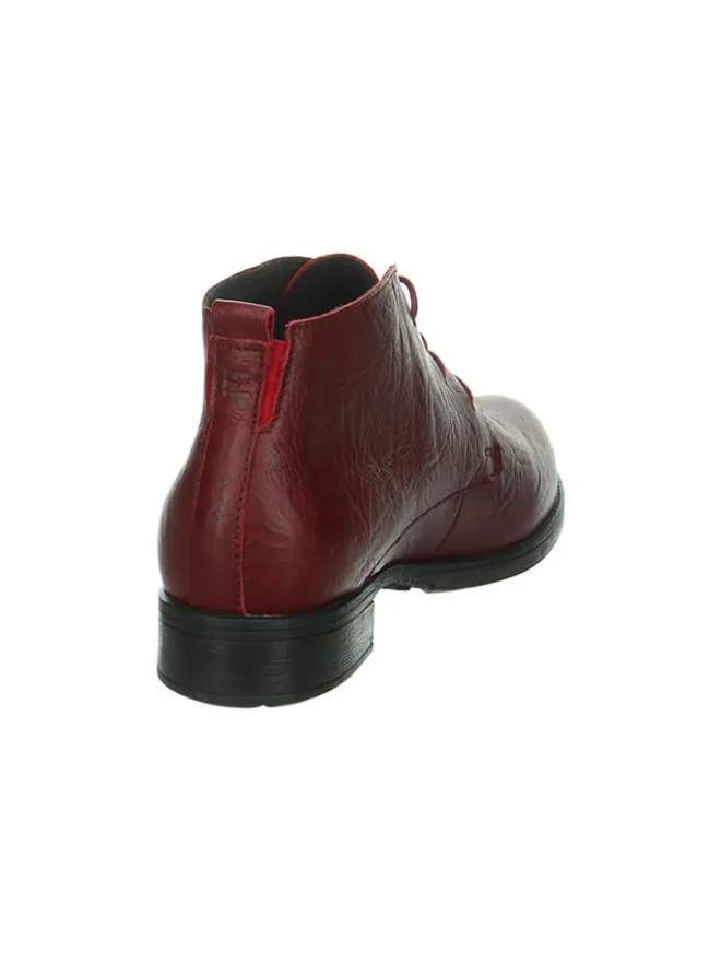 Leder-Schnürschuhe in Rot>Think! Discount