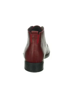 Leder-Schnürschuhe in Rot><noscript><img width=