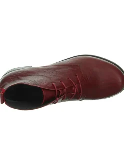 Leder-Schnürschuhe in Rot><noscript><img width=