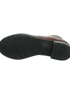Leder-Schnürschuhe in Rot><noscript><img width=