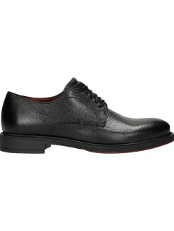 Wojas Schnürschuhe^Leder-Schnürschuhe in Schwarz