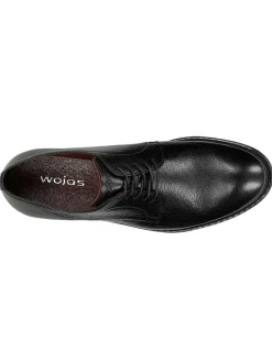 Wojas Schnürschuhe^Leder-Schnürschuhe in Schwarz