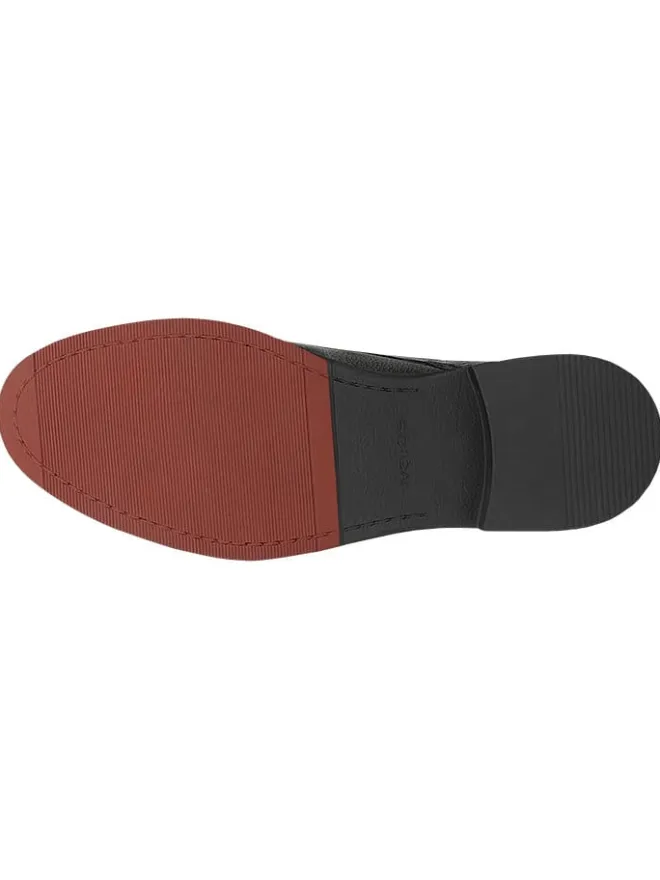 Wojas Schnürschuhe^Leder-Schnürschuhe in Schwarz