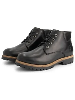 TRAVELIN' Schnürschuhe|Schnürschuhe^Leder-Schnürschuhe in Schwarz