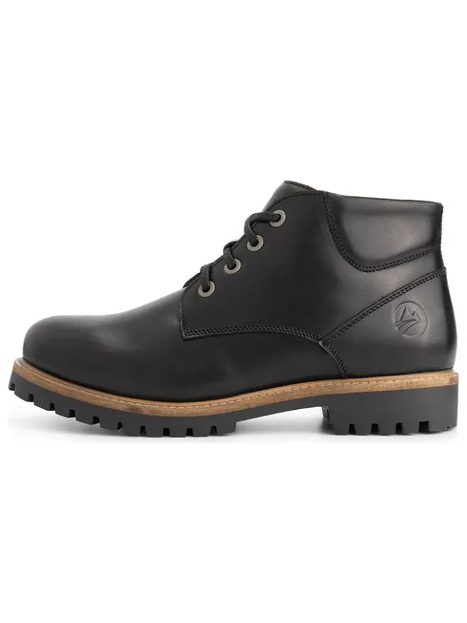 TRAVELIN' Schnürschuhe|Schnürschuhe^Leder-Schnürschuhe in Schwarz