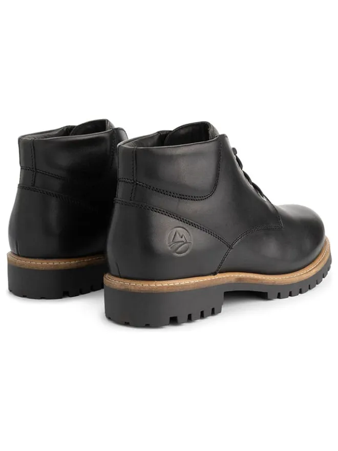 TRAVELIN' Schnürschuhe|Schnürschuhe^Leder-Schnürschuhe in Schwarz