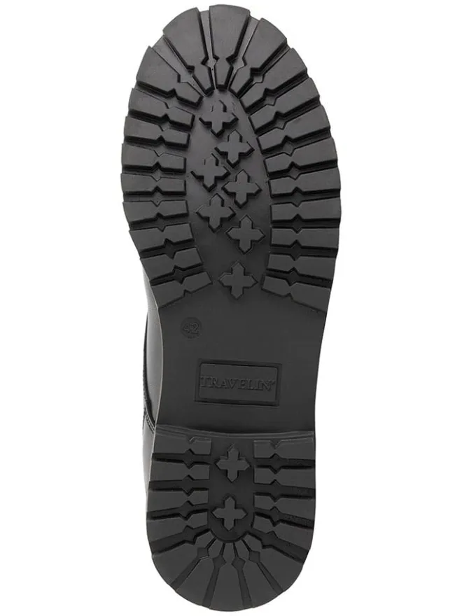 TRAVELIN' Schnürschuhe|Schnürschuhe^Leder-Schnürschuhe in Schwarz
