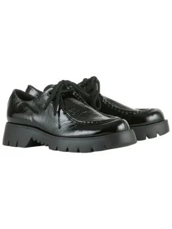Leder-Schnürschuhe in Schwarz>Högl Best
